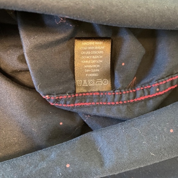 Cactus Man-Men's Short Sleeve Button‎ Down-Slim Fit-Navy Blue/Pink Airplanes- S - Picture 7 of 8